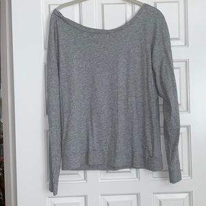 VS PINK gray long sleeve shirt